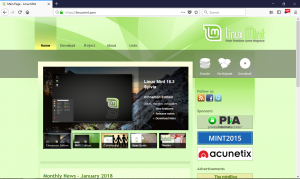 Linux Mint Home Page